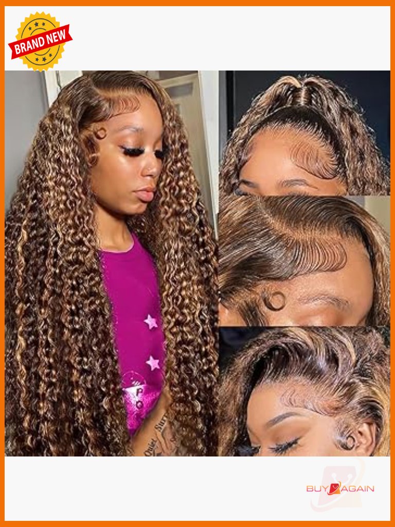 30in 13x6 Deep Wave Lace Front Wig Human Hair 220 Density Hd Lace Pre Plucked